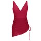 thumbnail image 4 of Trajes de Baño para Mujeres Vestido de Baño Malla Sheer Sarong Envuelve, Poliéster con Sostén Extraíble Almohadilla para la Playa Piscina Verano, 4 of 8