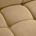 thumbnail image 5 of Calliope Cafe Au Lait Performance Velvet Modular Armless Chair, 5 of 8