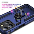 thumbnail image 3 of ELEHOLD Hybrid Rugged Case for Motorola Moto G Stylus 5G (2025) Full Body Protection with Metal Magnetic 360° Rotating Ring Holder Kickstand Shockproof Heavy Duty Case for Moto G Stylus 5G (2025),Blue, 3 of 6