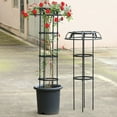 thumbnail image 4 of Thehsnt Garden Trellis for Climbing Plants Outdoor Mushroom Top Design Plant Stand Easy Installation Plant Trellis Support Cage for Climbing Vine Rose Clematis, 4 of 8