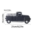 thumbnail image 2 of Vintage Pickup Truck Model, White Metal 1 Piece Retro Old Pickup Vehicle Statue Decor for American Rustic Home Living Room Coffee Table Mantel Shelf Holiday Display Housewarming Gift, 2 of 6