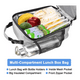 thumbnail image 4 of Lonchera Térmica Portátil Hombre Bolsa Del Almuerzo Gris, 4 of 5