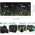 thumbnail image 2 of Extended Gaming Mouse Pad (35.4x15.7 in), Large Stable Rubber Base Mousepad with Stitched Edges, Keyboard Mouse Mat Desk Pad for Work, Game, Office, Home - Weeds, 2 of 6