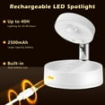 thumbnail image 4 of Spotlight Guankai LED RGB inalámbrico recargable, paquete de 4, 4 of 8