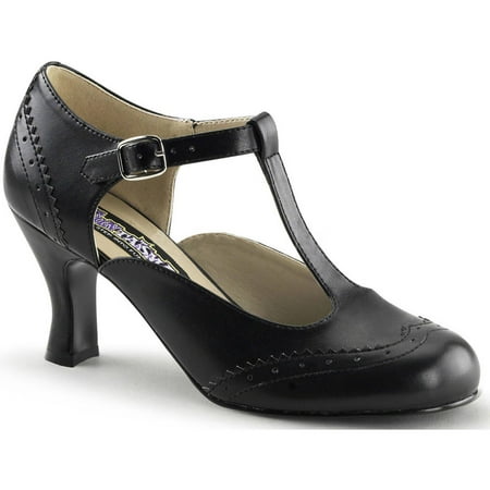 Black Flapper Shoe Adult Halloween Costume Accessory