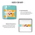 thumbnail image 5 of Yiaed Dogs Loves Bath Print Tissue Box Cover, PU Leather Decorative Organizer for Tabletop, Bathroom, Car, Office Creative Decorative, 5 of 7