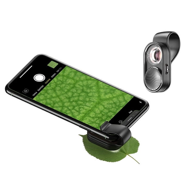 RV Microscopio de bolsillo para niños 100X, microscopio digital USB con 6 luces LED, lupa de joyero para adultos, lente macro para teléfono inteligente iPhone Samsung Pixel One Plus Huawei brillar Electrónica