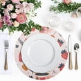 thumbnail image 4 of Ryvnso Glass and Strawberry Round Plate Mats Dining Table Placemat Set of 4 for Holiday Decoration, 4 of 7