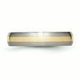 thumbnail image 3 of Titanium 14k Yellow Inlay 5mm Brushed Band Size 8.5, 3 of 6