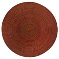 thumbnail image 4 of CC Home Furnishings Textured Round Woven Placemats - 15" x 15" - Red - Set of 6, 4 of 6
