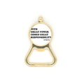 thumbnail image 1 of Great Power Comes Great Responsibility Beer Bottle Cap Opener Stainless Steel Key Chain, 1 of 3