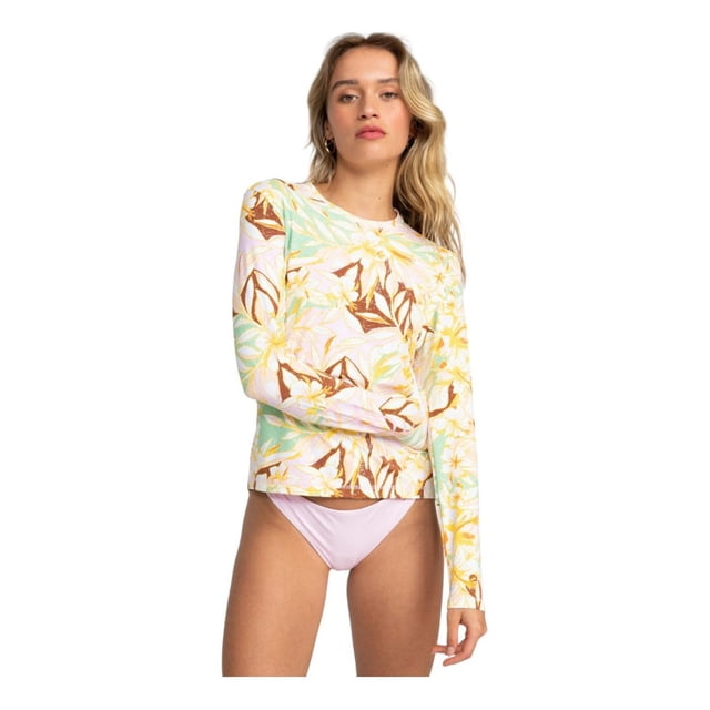 Traje De Baño Roxy Sea Para Mujer Color Blanco Modelo ERJWR03760GFK5