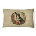 thumbnail image 3 of Australian Cattle Dog Christmas Flowers Throw Pillow 12 in x 16 in, 3 of 42