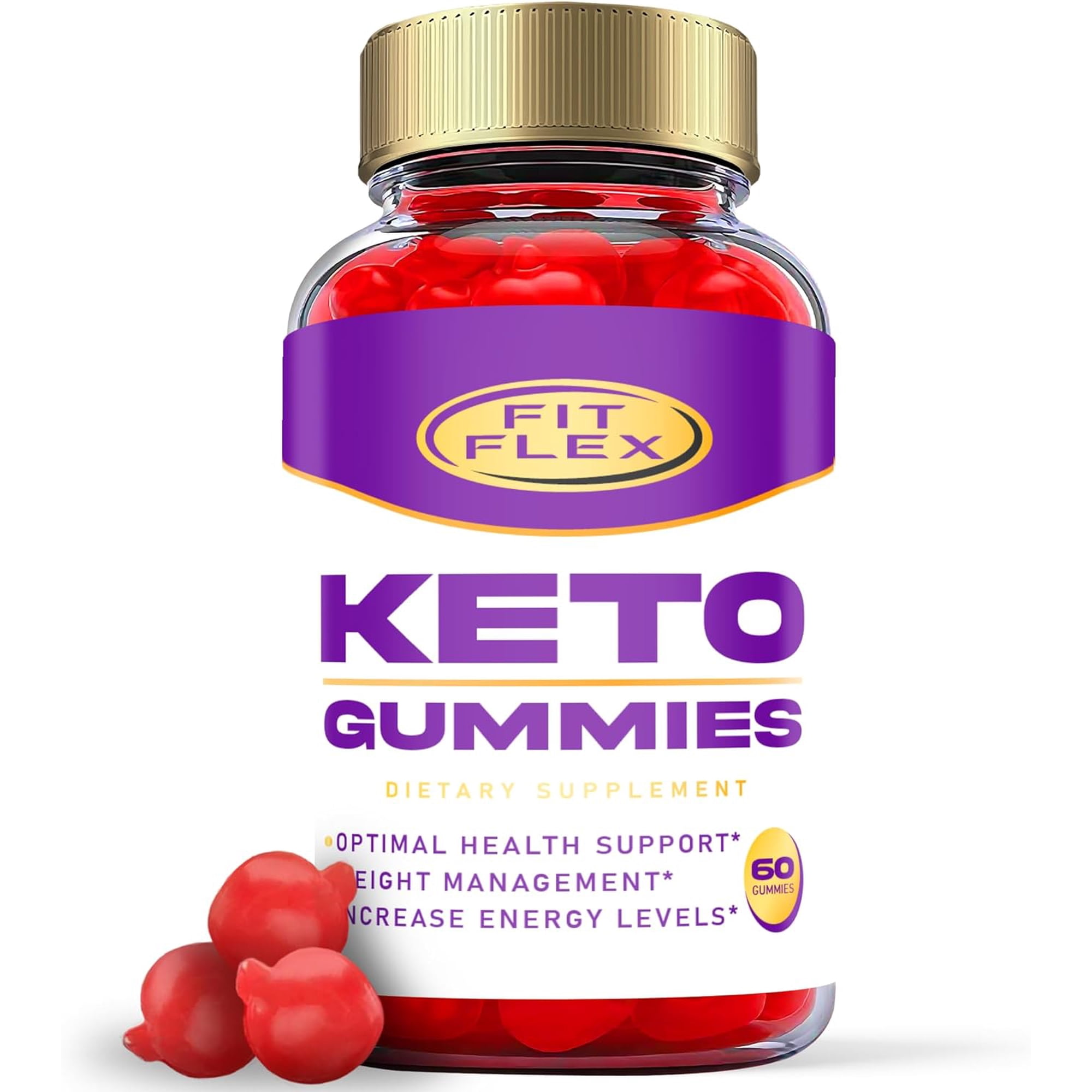 (1 Pack) Fit Flex Keto ACV Gummies - Apple Cider Vinegar Supplement for Weight Loss - Energy & Focus Boosting Dietary Supplements for Weight Management & Metabolism - Fat Burn - 60 Gummies