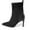 Black Suede Ankle Boots, variant on hopeusnice Women's Suede Ankle Boots Pointed Toe High Heel Pull On Booties Snake Print Back Sock Boots Comfortable Party Shoes Dress Boots Black 35