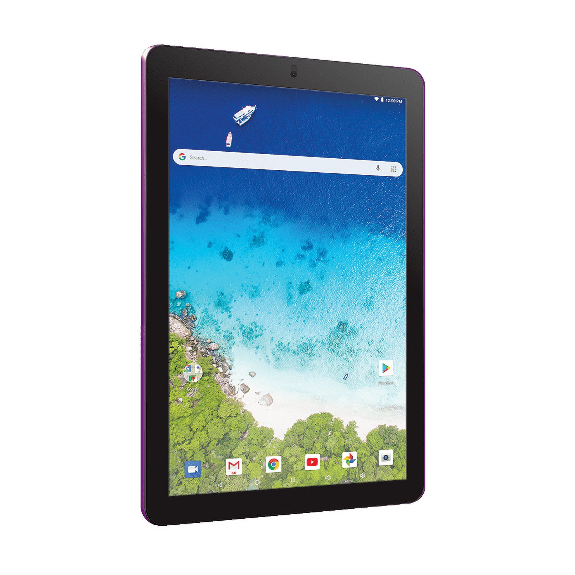 RCA Viking Pro 10.1" Android 2-in-1 Tablet 32GB Quad Core, Purple (Google Classroom Ready)