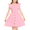 Pink, variant on Oudiya Girls Summer Sundress Flutter Sleeve A-Line Button Down Casual Midi Girls Dresses,White,7-8Y