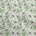 thumbnail image 1 of oneOone Polyester Spandex Pear Green Fabric Floral Craft Projects Decor Fabric Printed By The Yard 56 Inch Wide, 1 of 5