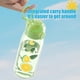 thumbnail image 5 of Botella de agua deportiva de gran capacidad para fitness, 500 ml | Plástico de grado alimenticio con tapa hermética | Correa de mano antideslizante | Ideal para gimnasio, oficina, senderismo, correr, 5 of 6