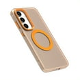 thumbnail image 4 of for Samsung Galaxy S25 Case Compatible with Magsafe, Samsung Galaxy S25 Phone Case, Translucent Matte Back Slim Magnetic Case Military-Grade Protection Shockproof for S25 - Orange, 4 of 6