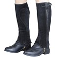thumbnail image 2 of Shires Moretta Adults Suede Half Chaps Black XSmall Tall, 2 of 2