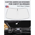 thumbnail image 2 of Protector Solar para Parabrisas Proadsy 2025 Ajuste Personalizado para Chevy Silverado, 2 of 9