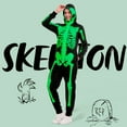thumbnail image 6 of Joyfy Women's Adult Skeleton Costume, Glow-in-the-Dark Zippered Hoodie Skeleton Costume, Suitable for Halloween Dress-up Party, 6 of 7