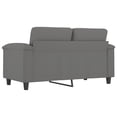 thumbnail image 3 of vidaXL 2-Seater Sofa Dark Grey 120 cm Microfibre Fabric, 3 of 5