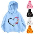 thumbnail image 2 of Qingpeng Clearance Kids Boys Girls Toddlers Hoodie Sweatshirt Valentine's Day Long Sleeves Heart Print Pullover Top, 2 of 3