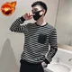 thumbnail image 3 of Sudaderas Cuello Redondo Tendencias de Moda 2024 Camiseta para Hombre Ajuste Ceñido Coreano Otoño Elasticidad Manga Larga Xxl Hombre Jerseys, 3 of 5