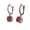 Red, variant on Elegant Square Zircon Earrings Suitable For Event And Gifting
