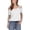 White, variant on Staron Women's Casual Off Shoulder Top Eyelet Embroidery Short Sleeve Round Neck Pullover Blouse Shirt, Gray M