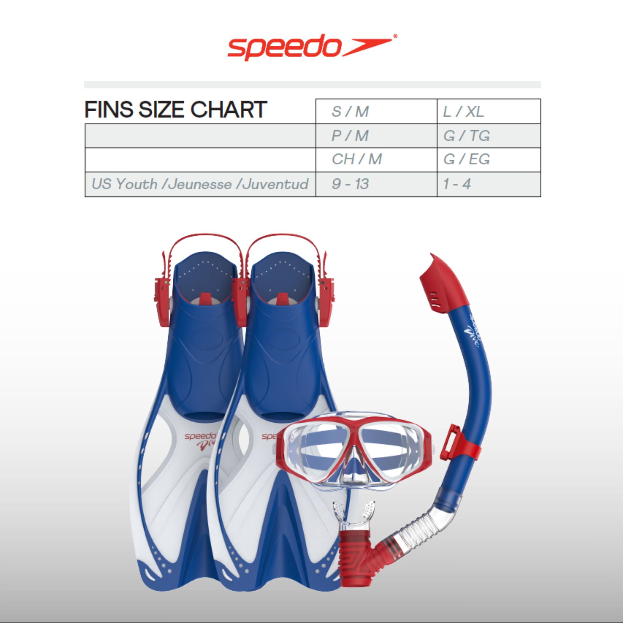 Junior Riptide Mask, Snorkel & Fin Set