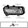 thumbnail image 3 of Spec-D Tuning Chrome Fog Lights + H8 Bulbs + Switch Compatible with 2018-2019 Nissan Kicks, L+R Pair Assembly, 3 of 7