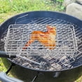 thumbnail image 6 of Raindrops Stainless Steel Rotisserie Grill Cage for Fish Chicken Wings Lamb Expandable and Rotating BBQ Rack Fish Basket for Outdoor Barbecue, 6 of 8