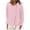 Pink, variant on biudgviw Cotton Linen Shirts for Women Lounge Collared Long Sleeve Basic Solid Color Tees Casual Fall Buttons down Blouses