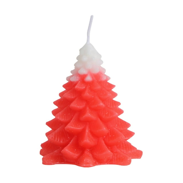 Festive Christmas Tree Candle Cedar Scented Holiday Party Decorative Ornament for Seasonal Home Celebration
