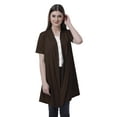 thumbnail image 1 of Moomaya Womens Half Sleeve Shrug Open Front Long Cardigan Lightweight Summer Fit, 1 of 7