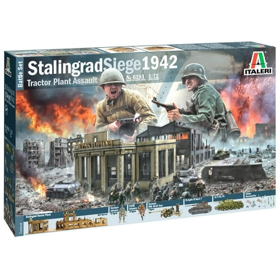 Italeri 6193S 1:72 Battle Set, Stalingrad Victory, Faithful Replica, Model Making, Crafts, Hobbies, Gluing, Plastic kit, Assembly