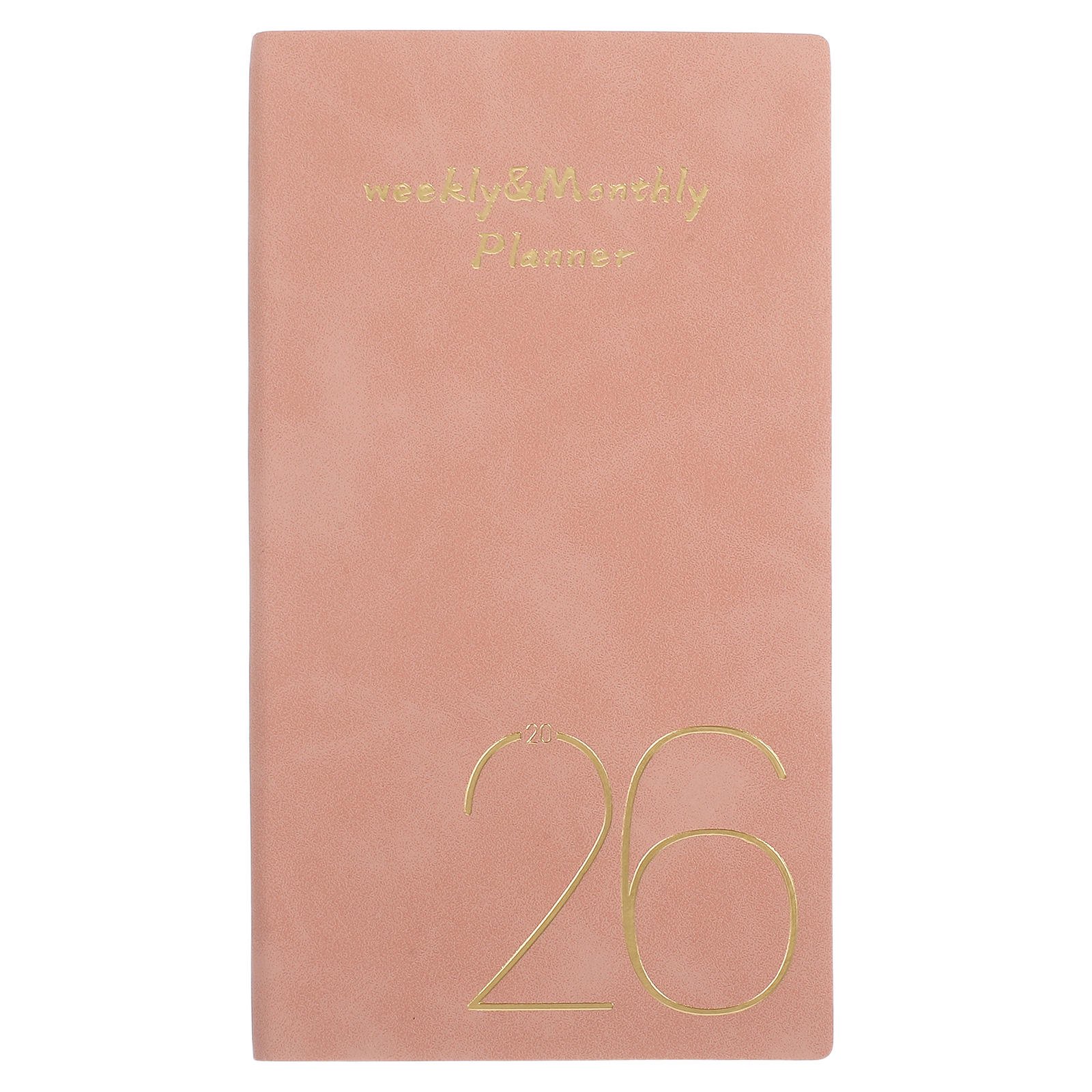 PAMINGONO Small Weekly Planner Notebook with Thick Paper and PU Cover for Business and Travel