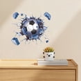 thumbnail image 7 of XIBUFE 3D Soccer Wall Decal,Creative Wall Breaking Illusion Football Sticker,Sport Theme Bedroom Game Room Decor,Removable Vinyl Art for Walls Doors Boy Bedroom Decor,14X12 Inches, 7 of 7