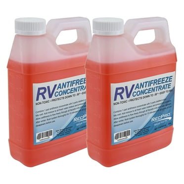 RecPro RV Antifreeze Concentrate Fluid for Winterizing Vehicles (2 Pack)