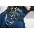 thumbnail image 4 of Cyber Goth Lolita Waist Belt - Women's Waistband with Multiple Buckles and Chains, 4 of 6