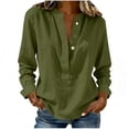 thumbnail image 3 of TaTaai Women's Printed Long Sleeve Top, Smocked Cuff Blouse with Loose Casual Fit, Stylish Tunic for Spring and Winter Gift, 3 of 5