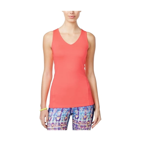 Jessica Simpson Womens The Warmup Compression Tank Top, Orange, Small