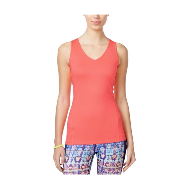 Jessica Simpson Womens The Warmup Compression Tank Top, Orange, Large