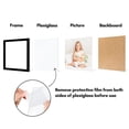 thumbnail image 3 of Americanflat 12x12 Picture Frame with Polished Plexiglass 5 Pack Galleria Collection Square Frames - Black, 3 of 7
