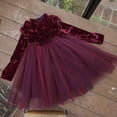 thumbnail image 5 of Princess Robe en Velours Polaire pour Filles, Robe de Fête en Tulle Tutu pour Enfants de 1 à 6 Ans, 5 of 5