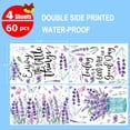 thumbnail image 5 of Sm:)e 4 Sheets 60PCS Lavender Vase Today is a Good Day Spring Summer Window Sticker, Glass Home Classroom Office Shop Display Decoration Reusable Party Supplies, 5 of 6