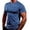 Blue, variant on ZXLBBD Men's T-Shirts Summer Raglan Short Sleeve Workout Shirts Quick-Dry Crew Neck Stretch Fit Athletic Sports T-Shirts for Man Outdoor,White,M